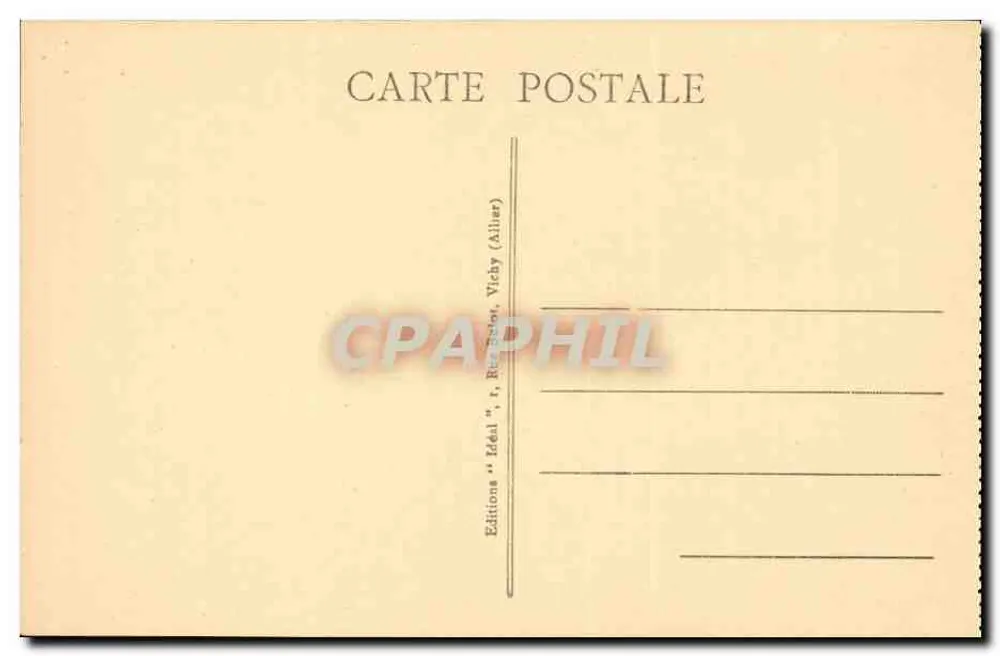 Lac Pavin vom Puy de Monichal aus gesehen — Die malerische Auvergne — Verlag Idsal, n° 3318 - Rückseite