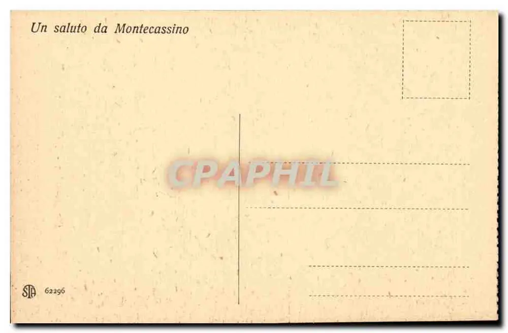 Montecassino - S. Benedetto — Verlag STB, Nr. 62296 - Rückseite