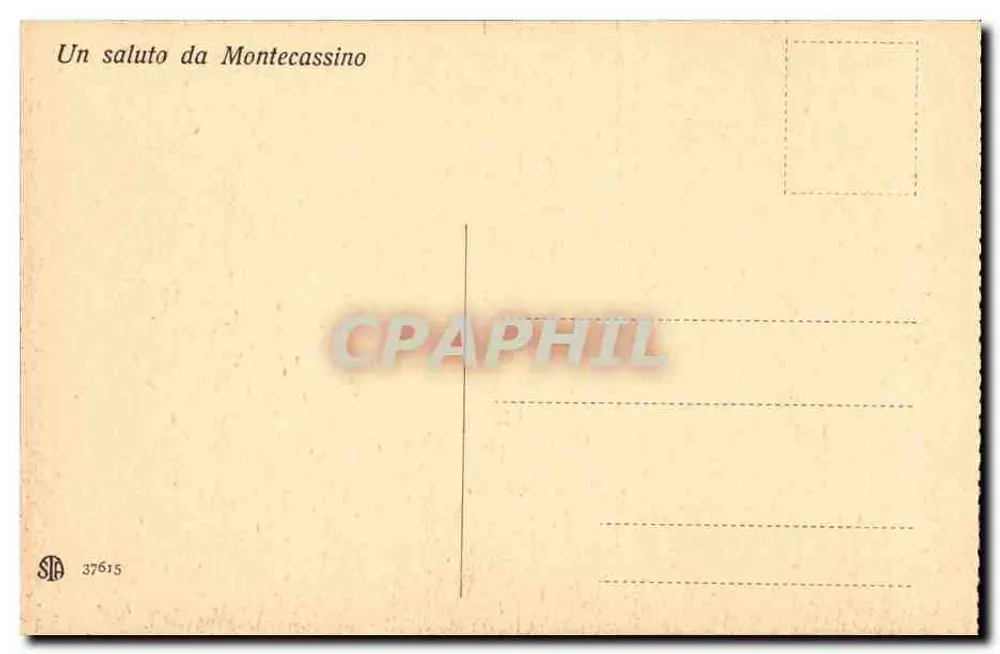 Basilika von Montecassino — Die ASSUNTA von De Matteis - Rückseite