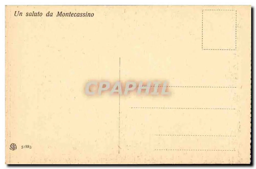 Die Verkündigung von De Matteis (17. Jahrhundert - Detail) - Montecassino - Rückseite