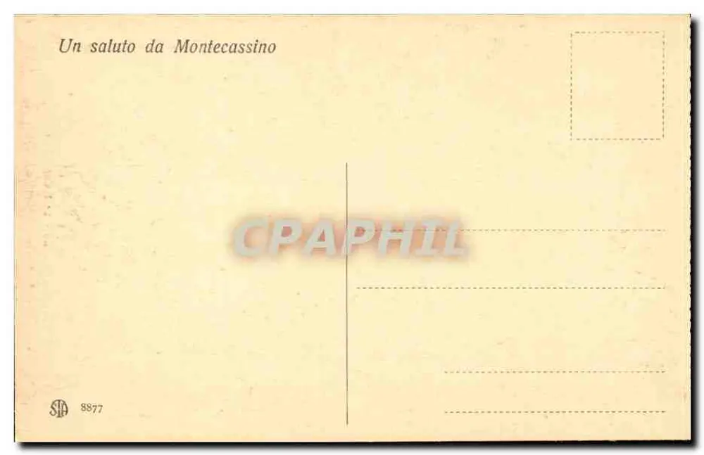 Montecassino - Sala Capitolare — reich verziertes Innenraum mit Fresken und bemaltem Decken - Rückseite