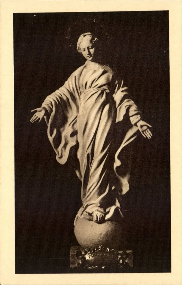 Statue der Jungfrau — die zum Leben erwachte, um Sainte Thérèse zu lächeln — unbekannter Verlag, n° 15 - Vorderseite