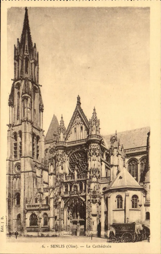 Senlis (Oise) — A Catedral — Edit. J.B. - Frente