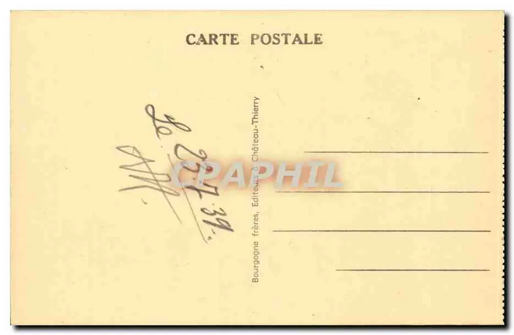 Senlis (Oise) — Die Station und die Banque de France — Verlag J.B. - Rückseite