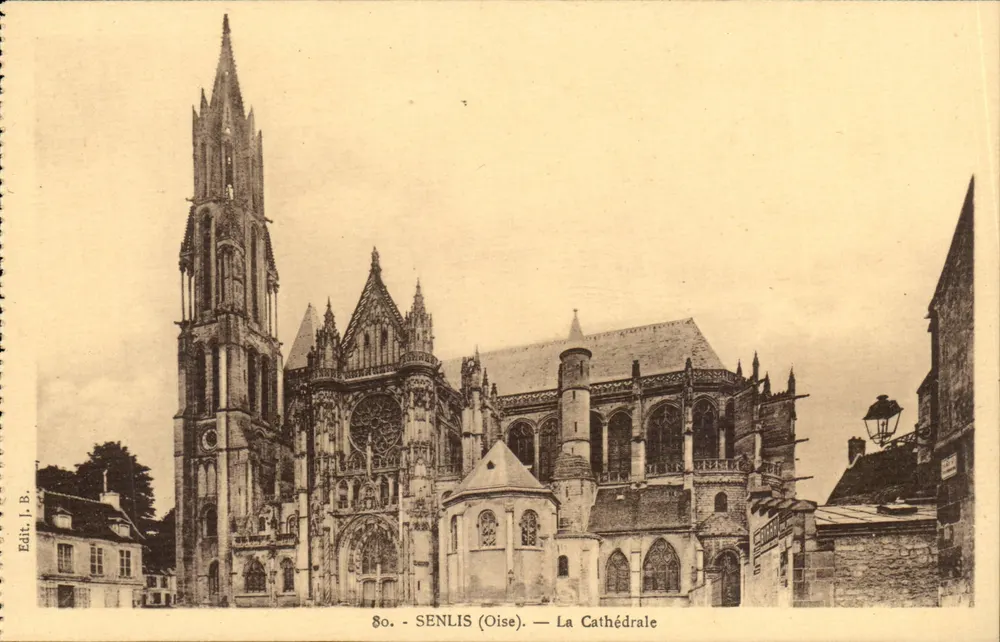 Senlis (Oise) — A Catedral — Edit. J.B. - Frente