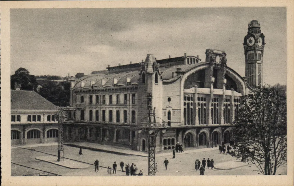 Stazione di Rouen — Nuova Stazione, via Verde — Edizione « La Cigogne » - Recto