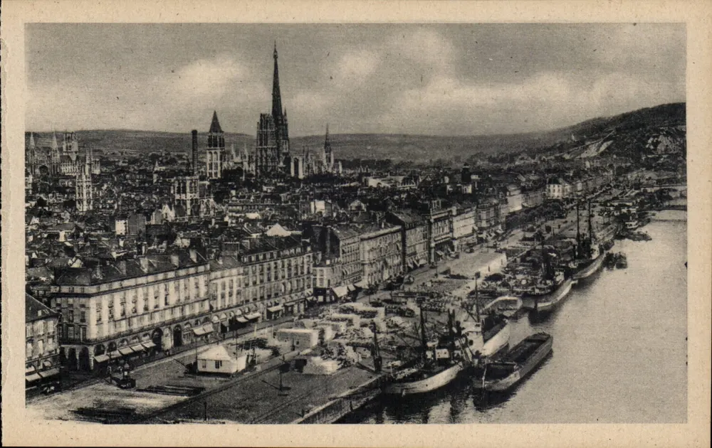 Rouen — Die Kais — Ansicht vom Transbordeur — Edition La Cigogne - Vorderseite