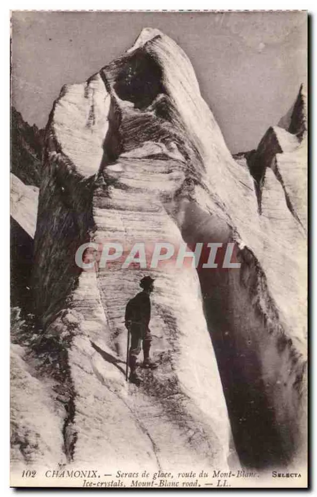Chamonix — Eis-Seracs, Route du Mont-Blanc — Selecta - Vorderseite
