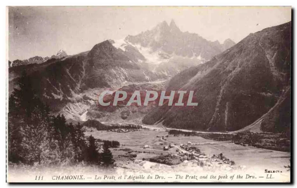 Chamonix — Les Pratz et l'Aiguille du Drn. — SELECT — n°111 - Frente