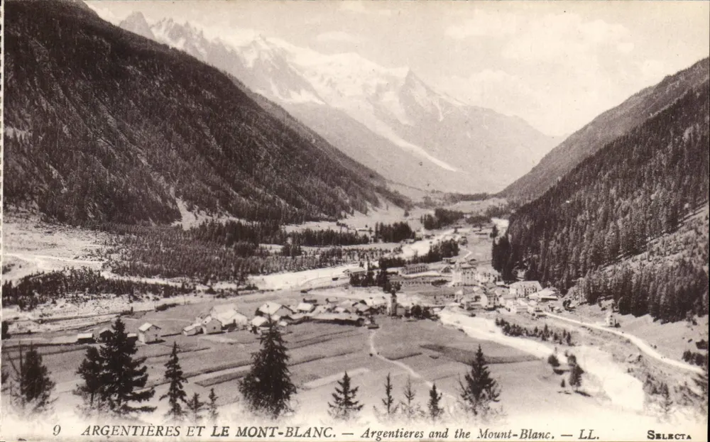 Argentières e o Mont-Blanc — Selecta, n°9 - Frente