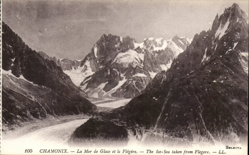 Chamonix — Die Mer de Glace und der Flégère — Selecta, n°105 - Vorderseite