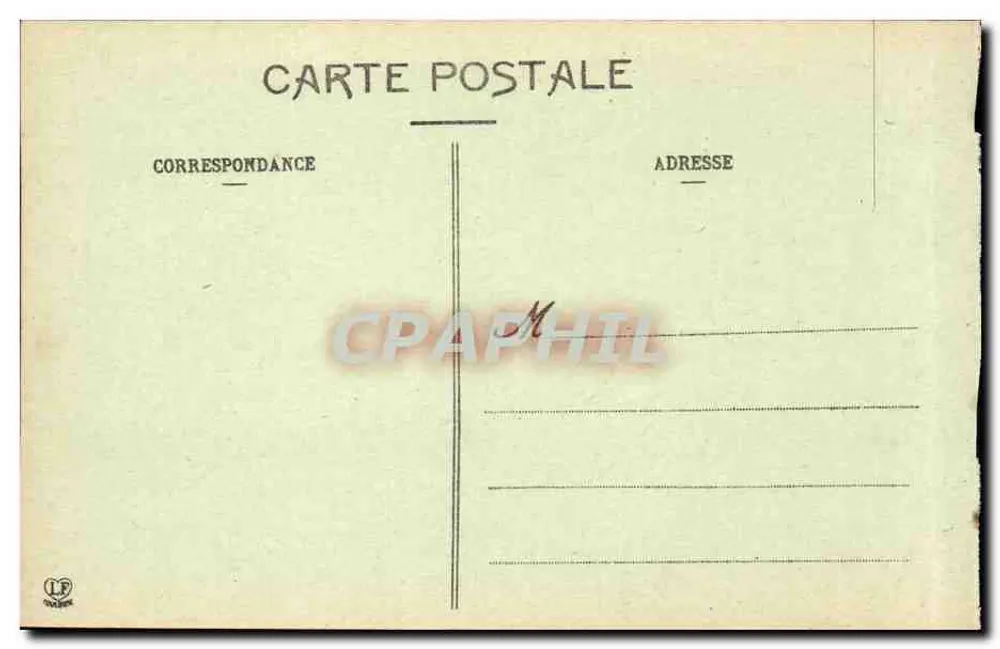 Luchon — L'allée d'Étigny prise à l'entrée — Phototypie Labouche Frères, Toulouse - Rückseite