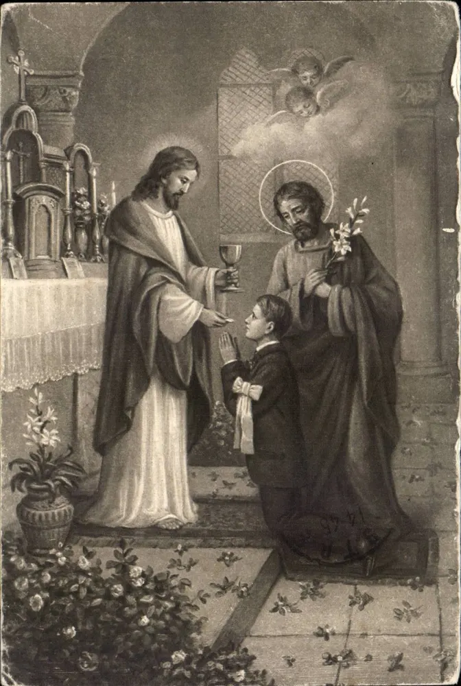 Saint Jean-Baptiste — Infanzia di Gesù — Editore non identificato, numero di serie non visibile - Recto