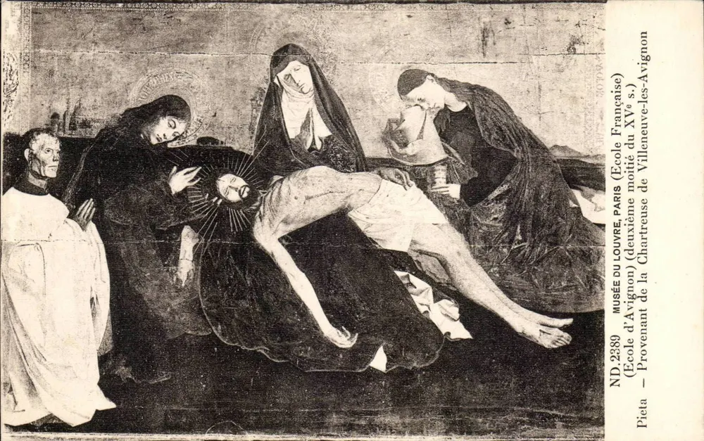 Pieta — Französisch Schule, zweiten Halb des 15. Jahrhunderts — Musée du Louvre, Paris - Vorderseite