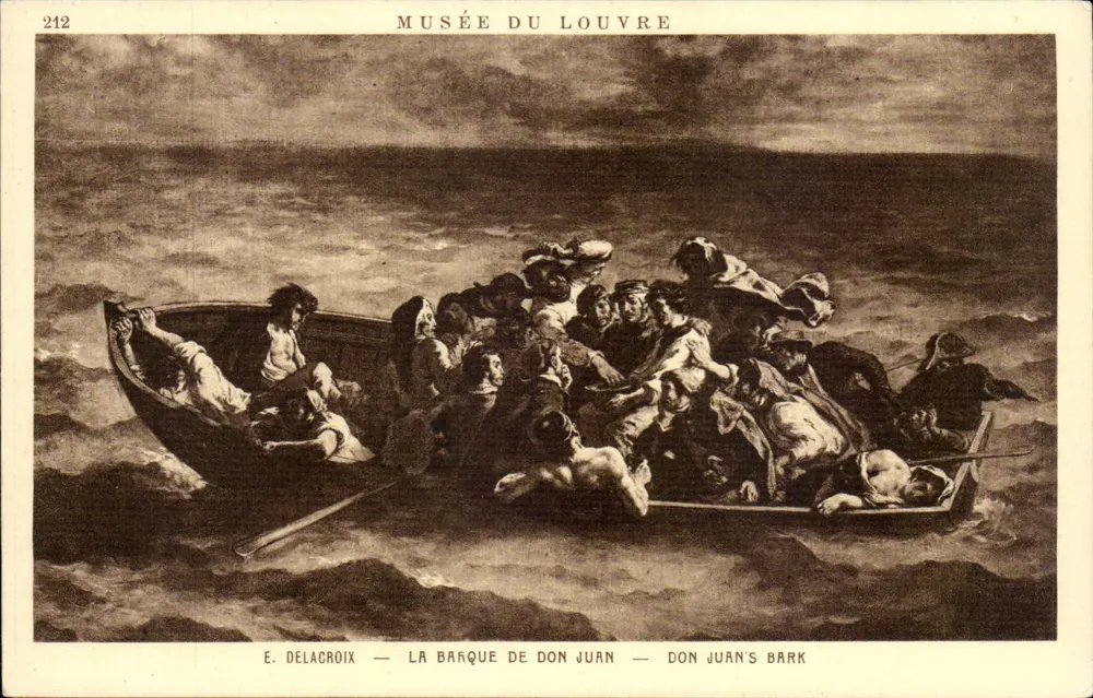 Das Boot des Don Juan — Louvre-Museum — Verlag Braun & Cie, Paris, Nr. 10212 - Vorderseite