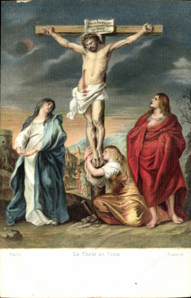 Christus op de kruis — Rubens — Stengel & Co. Dresden - Voorkant