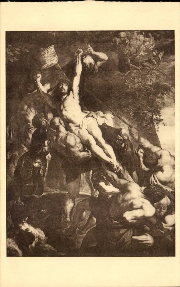 Anvers - Catedral - A Erectão da Cruz — Editor P. P. Rubena - Frente