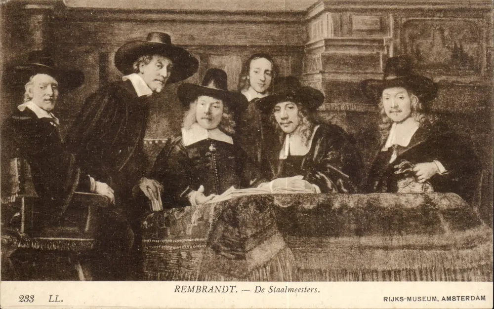 Rembrandt — Os Mestres do Aço — Rijksmuseum, Amsterdã - Frente
