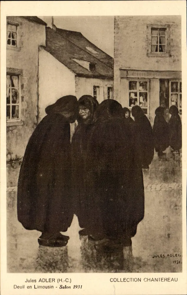 Trauer in Limousin — Jules Adler (H.C.) — Salon 1931 — Sammlung Chantereau - Vorderseite
