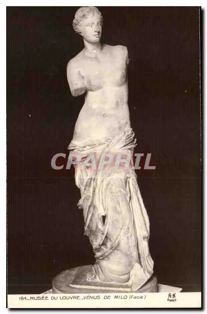 मिलो की वेनस (मुख) — लुव्र म्यूजियम — संस्करण A.N. पेरिस, संख्या 164 - आगे