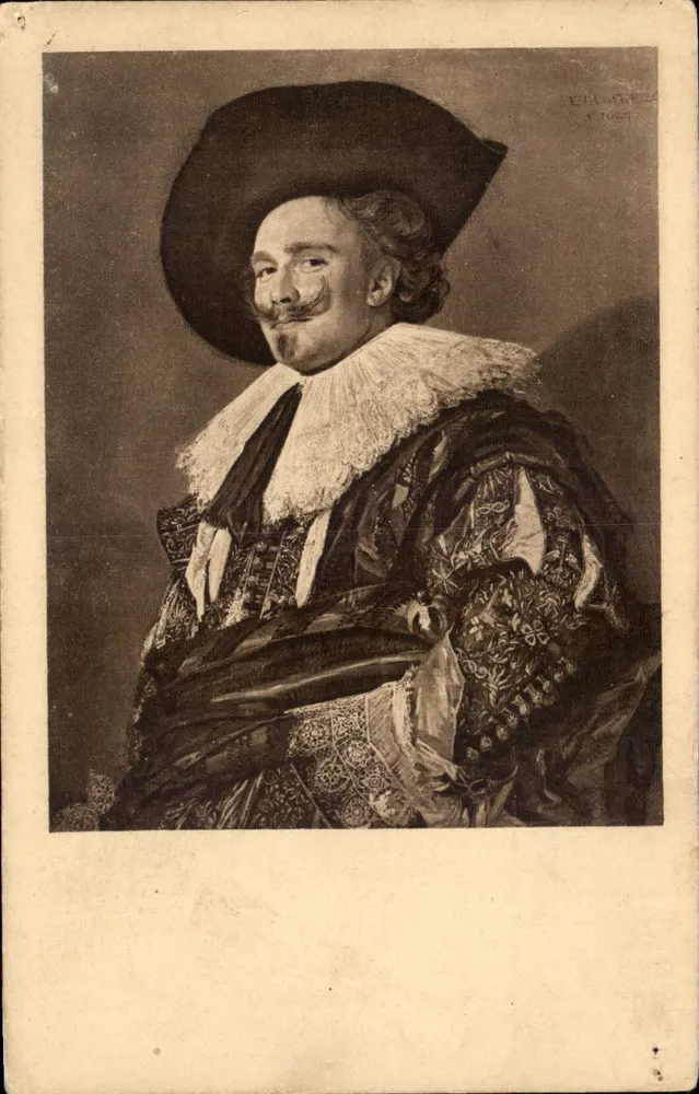 Frans Hals — O Cavaleiro Sorridente — Max Sinz, Kunstverlag, Dresden - Frente