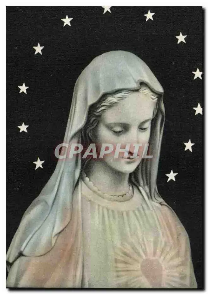 Unsere Frau der Mirakelmedaille — Darstellung der Jungfrau Maria mit dem strahlenden Herzen — Kapelle der Mirakelmedaille, 40 Rue du Bac, Paris (7e) - Vorderseite