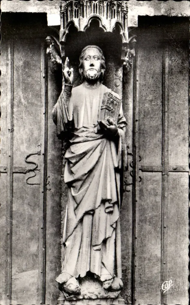 Catedral de Amiens — O « Beau Dieu » — C. des Arts Photomécaniques, Paris - Frente