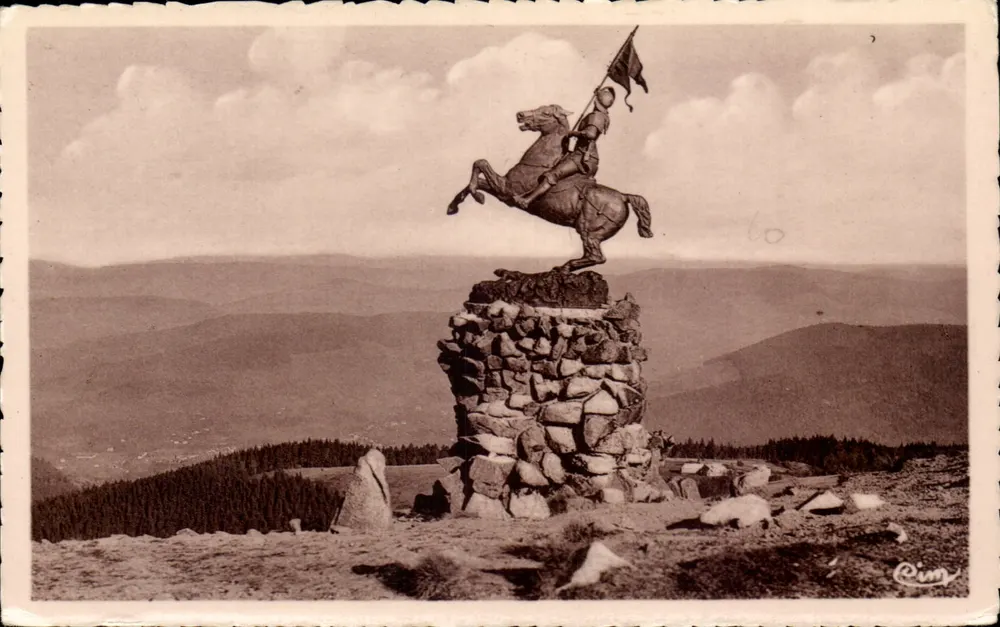 Ballon von Elsass — Statue der Jeanne d'Arc und Tal der Mosel — Imp. Combier, Mâcon - Vorderseite