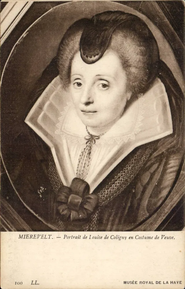 Louise de Coligny im Witwenkostüm — MIEREVELT — Königliches Museum, Den Haag, Nr. 100 LL - Vorderseite