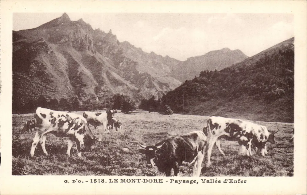 Vale do Inferno — Paisagem, Mont-Dore — g. d'o. - 1518 - Frente