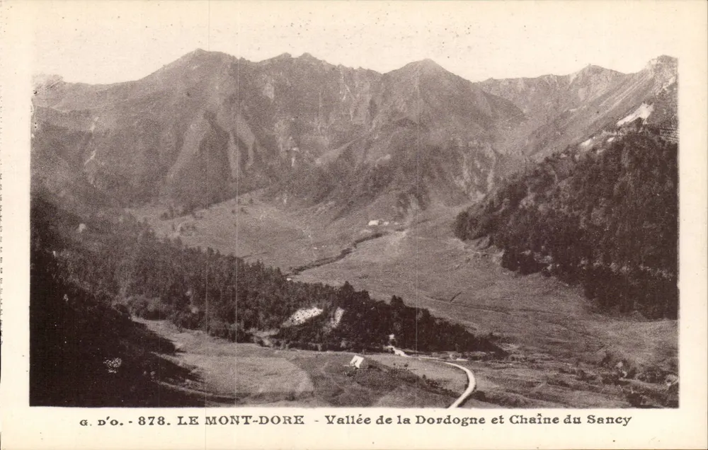 Le Mont-Dore - Tal der Dordogne und Kette des Sancy — G. D'O. - 878 - Vorderseite