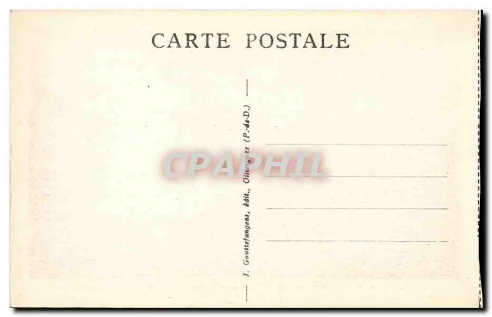 Le Mont-Dore - Tal der Dordogne und Kette des Sancy — G. D'O. - 878 - Rückseite