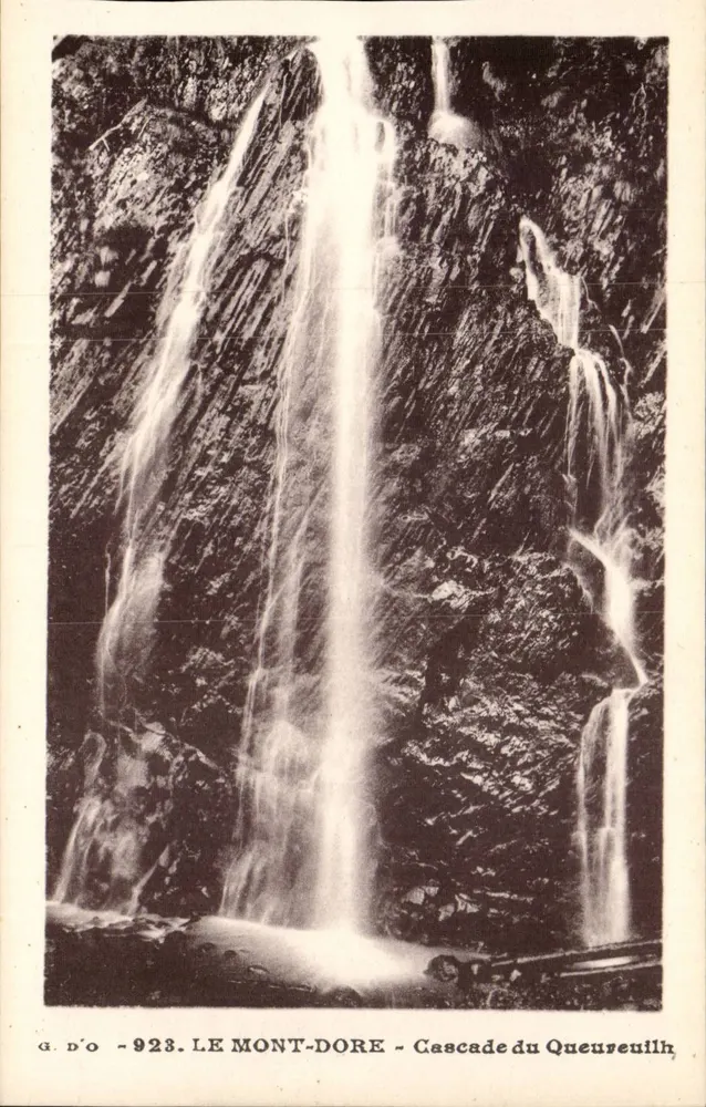 LE MONT-DORÉ - Cascade du Queureuilh — G. D'O - n° 923 - Vorderseite