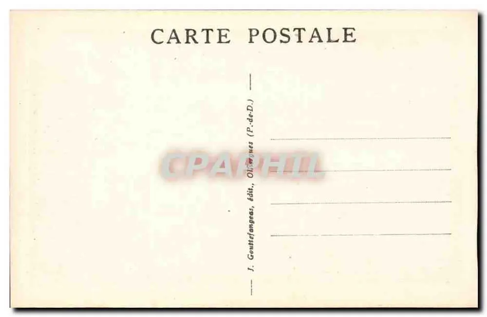 LE MONT-DORÉ - Cascade du Queureuilh — G. D'O - n° 923 - Rückseite