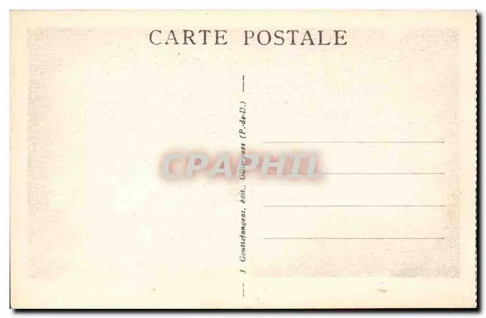 LE MONT-DORÉ — Unterholz am Salon du Capucin — G. D'O. - 861 - Rückseite
