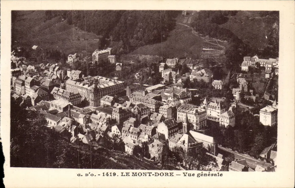 Le Mont-Dore — Vista geral — G. D'O. n°1419 - Frente