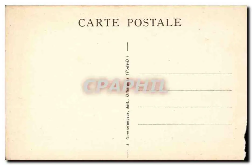 Le Mont-Dore — Vista geral — G. D'O. n°1419 - Verso