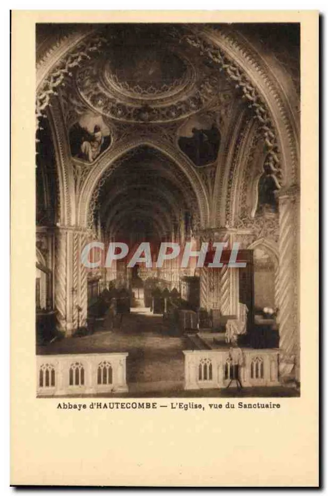 Abadia de HAUTECOMBE — A Igreja, vista do Santuário - Frente