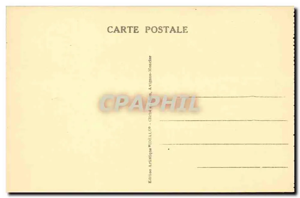 Avignon — Palácio dos Papas — Facha principal — Edição Artística IDÉALIS, Avignon - Verso