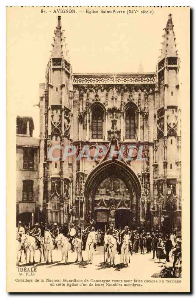 Avignon — Igreja Saint-Pierre (século XIV) — Idéale, n°81 - Frente