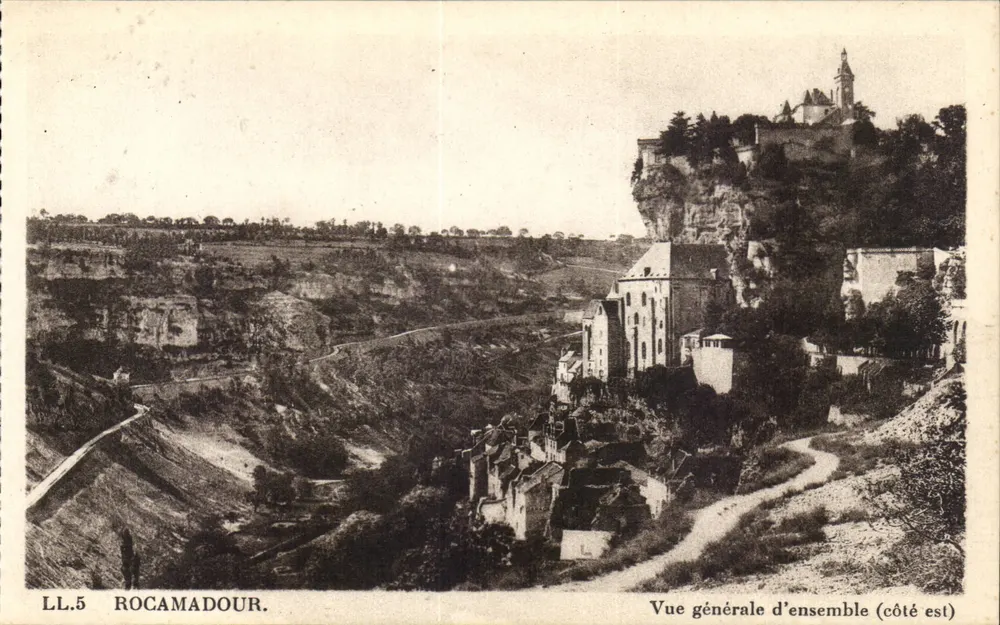 Rocamadour — Vista geral do lado leste — LL.5 - Frente