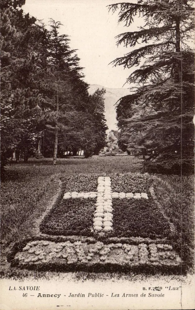 Annecy - Jardin Public - Les Armes de Savoie — B.F. Lux, n°46 - Vorderseite