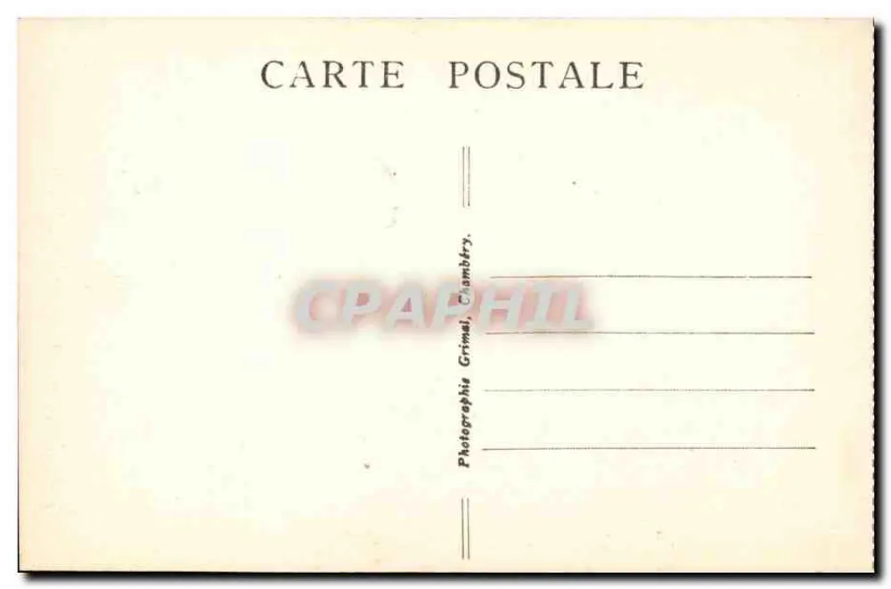 La Grande-Chartreuse (Isère) — O Mosteiro — Grimal, Chambery - Verso