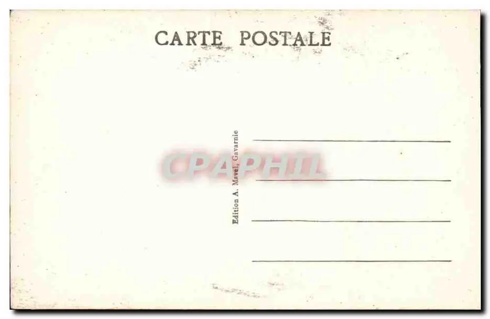 Gavarnie (Alta-Loire) — Nossa Senhora das Neves — M.D. - Verso
