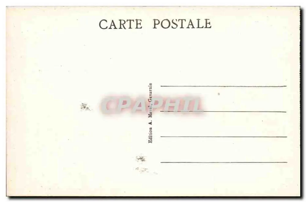 O Pic Blanc de Secugnia — Entrada da Vale d'Ossouë — Gavarnie (Hies-Pyrénées) — Edição A. Mezel - Verso