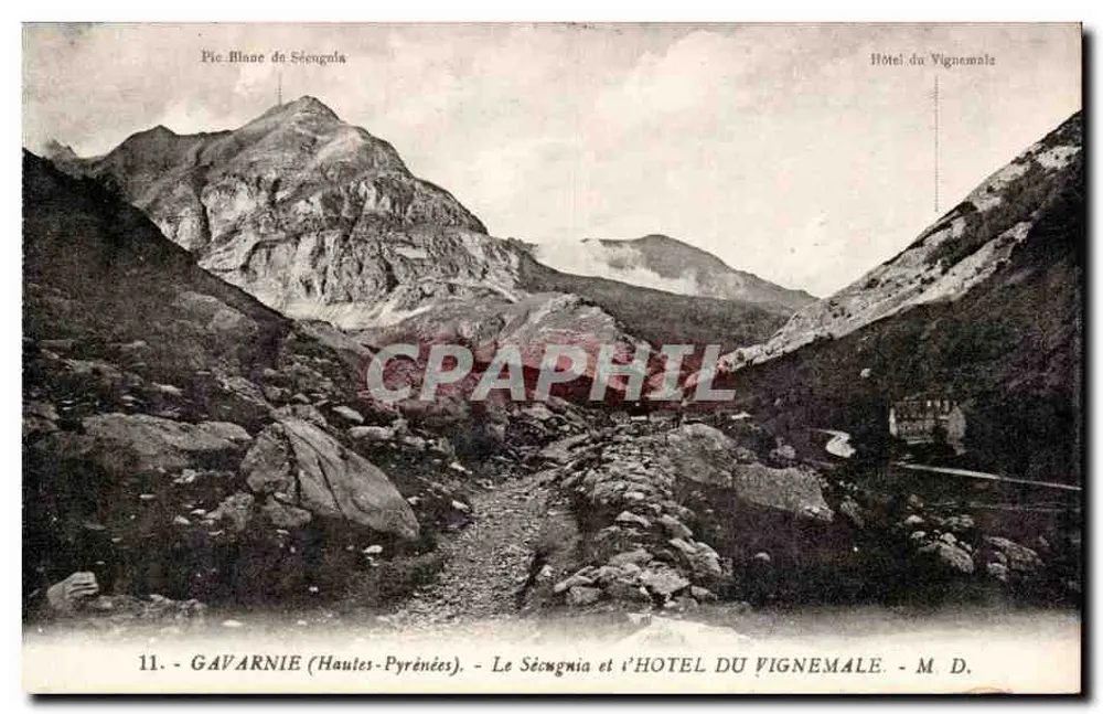 Der Sécognia und das Hotel du Vignemale - Gavarnie (Hautes-Pyrénées) - M.D. - Vorderseite