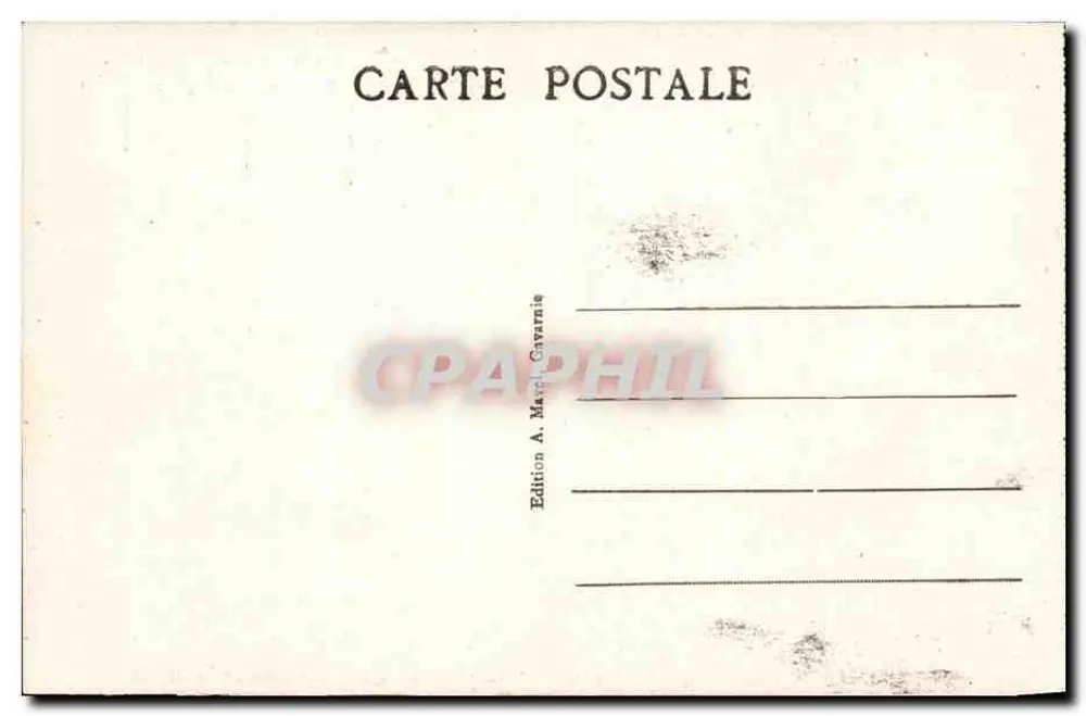 Gavarnie (Hautes Pyrénées) — Der Cirque, der Gave, das Hotel du Vignemale — M. D. - Rückseite