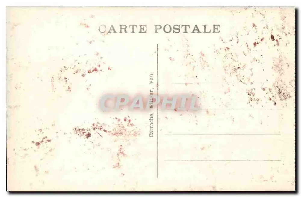Pau - O Castelo - Fachada principal — C.C. - 8 — Editor Carrache, Fan - Verso