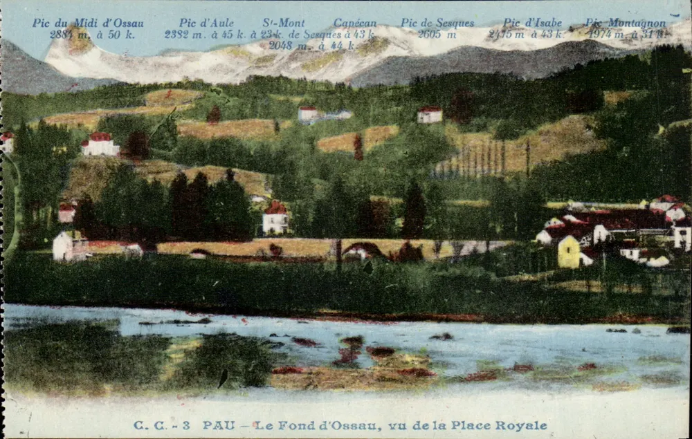 Der Fond d'Ossau, Ansicht von der Place Royale — Pau — C.C. - 3 - Vorderseite