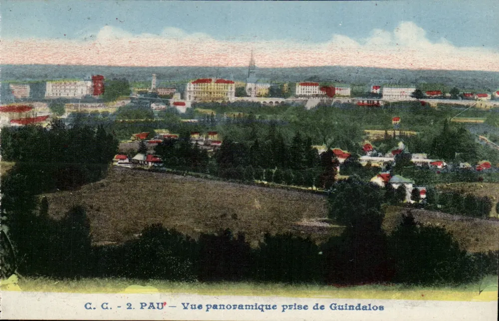 Pau — Panoramablick von Guindalos — C.C. - 2. PAU - Vorderseite